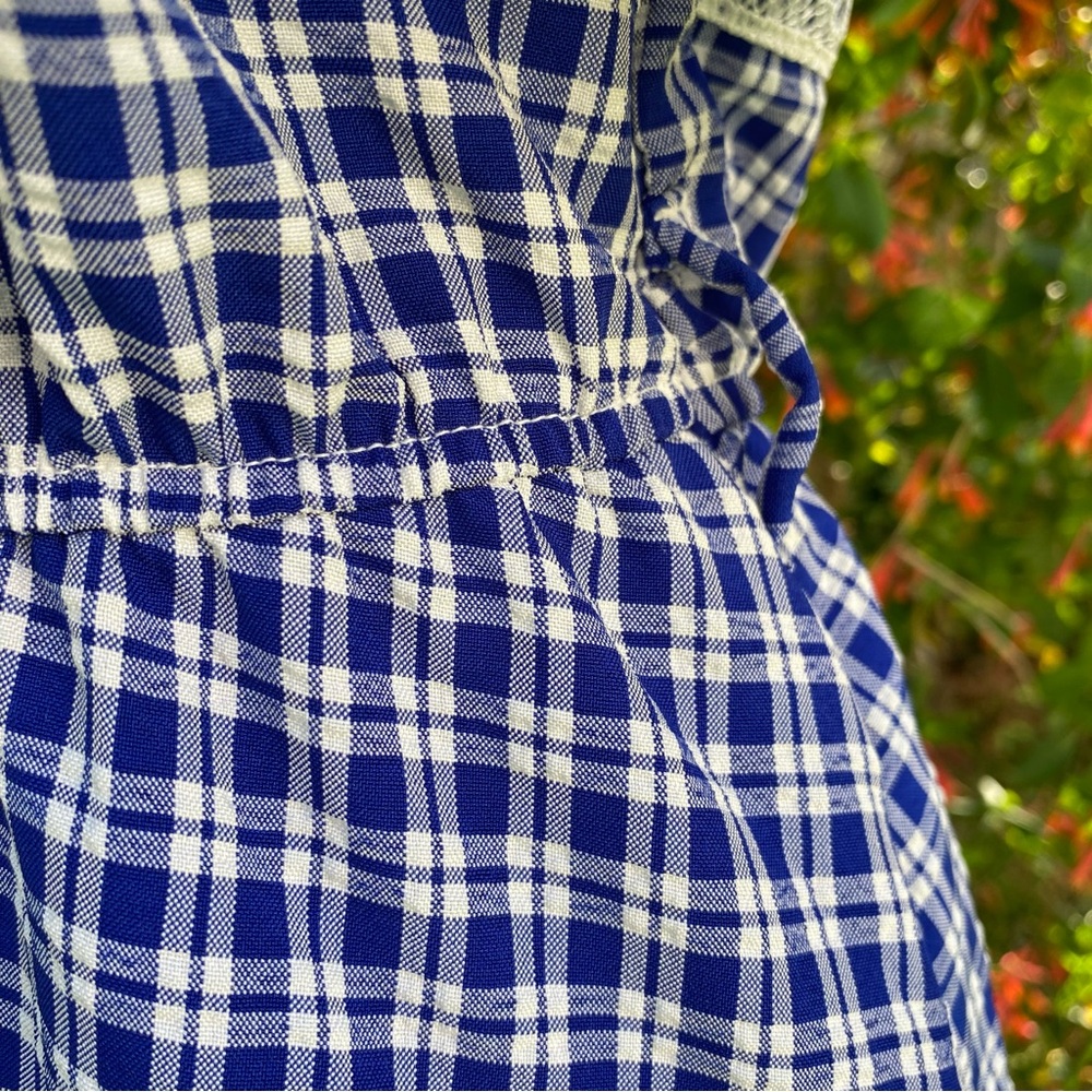 Cottagecore Plaid Prairie Country Vintage Dress - Picture 12 of 16